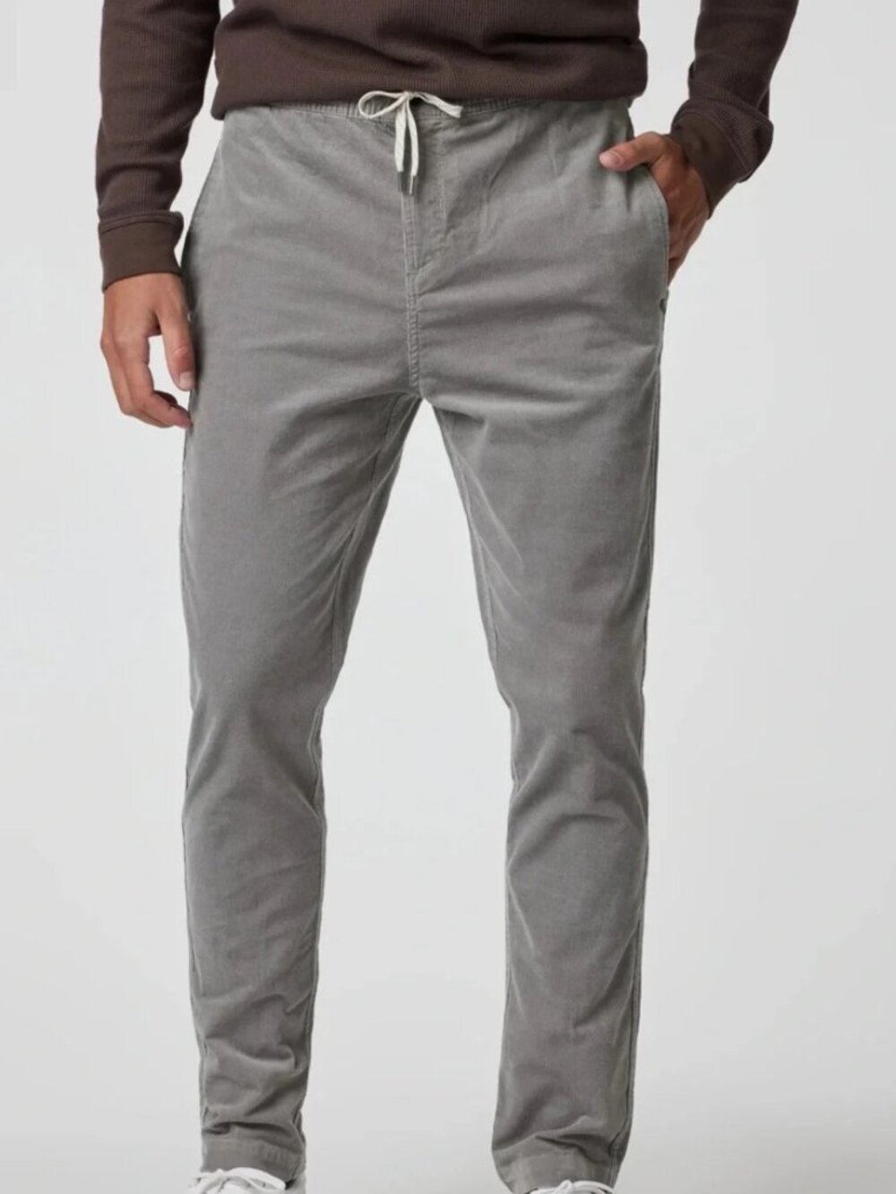 Vuori Optimist Corduroy Pants Men"s XL Gray Stretch Travel Casual Comfort V440